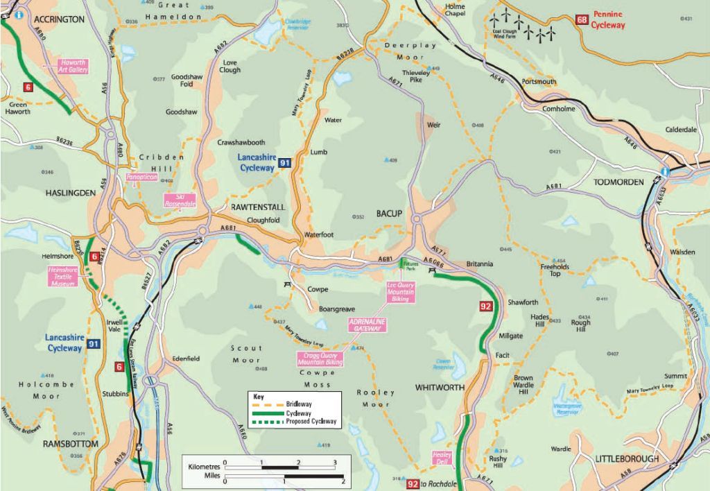 Rossendale Map