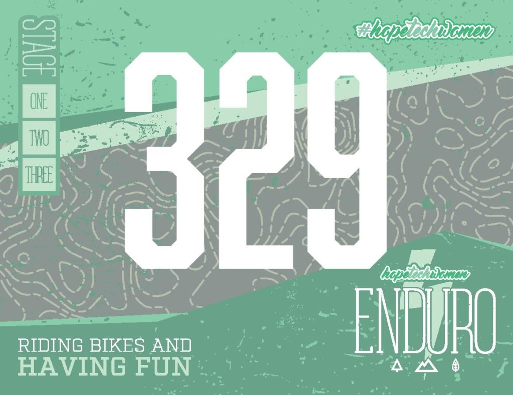 Hope Tech Women Enduro numberboard